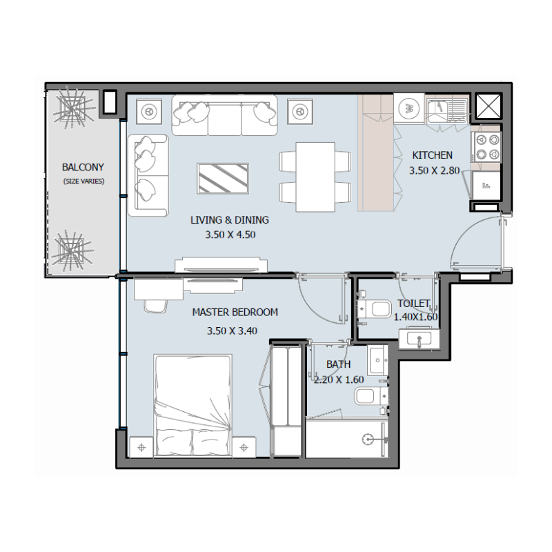 1 bedroom in Royal Park