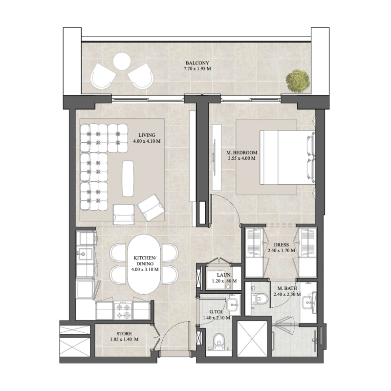 1 bedroom in Hyde Residences by City View