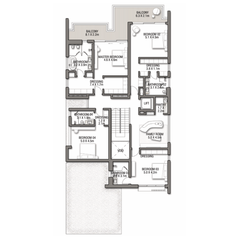 6 bedrooms in The Beach Villas