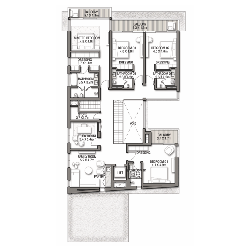 6 bedrooms in The Beach Villas
