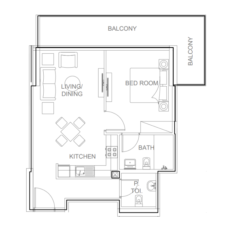 1 bedroom in AG Ark