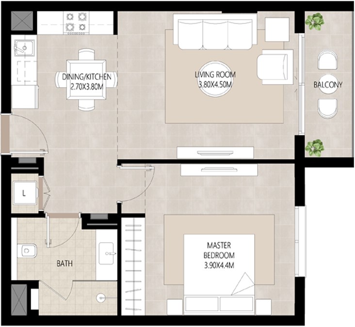 1 bedroom in Berkshire Park