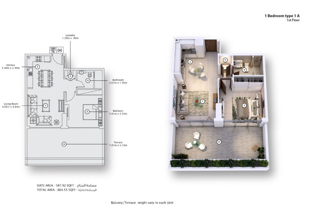 1 bedroom in Fawad