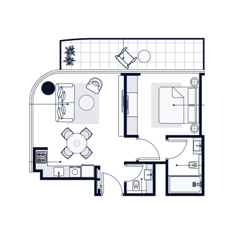 1 bedroom in Venice 3