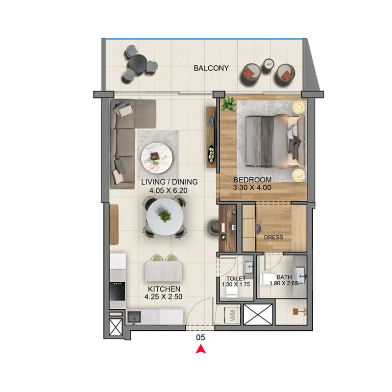 1 bedroom в Marriott Residences JLT
