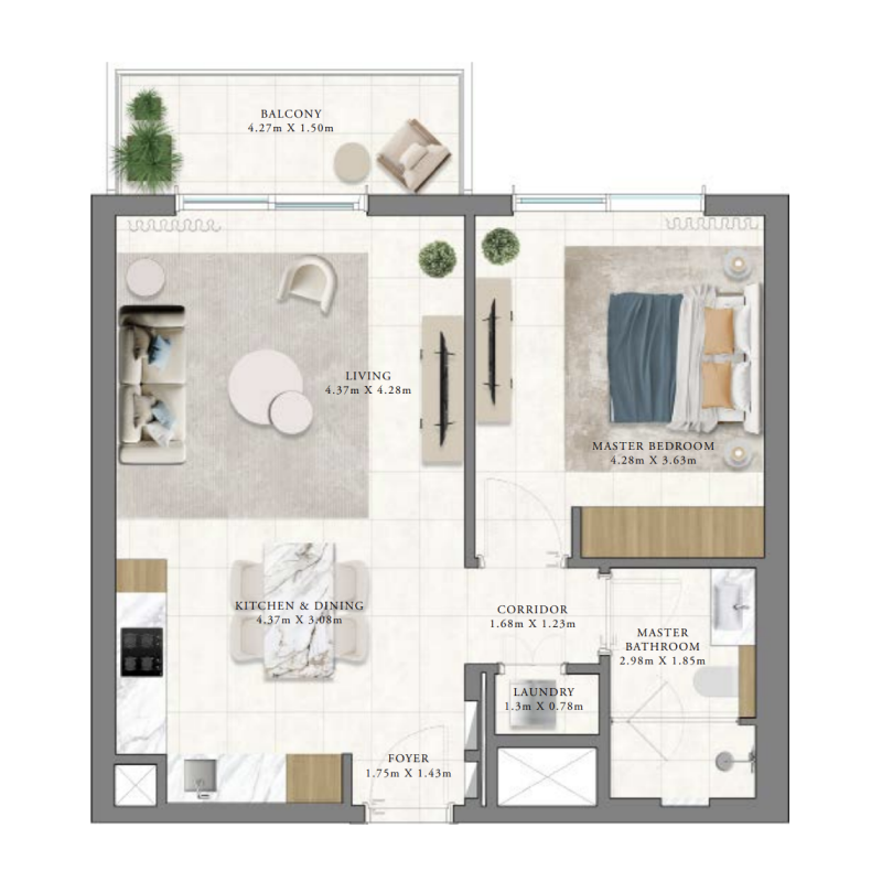 1 bedroom in Vida Residences Club Point
