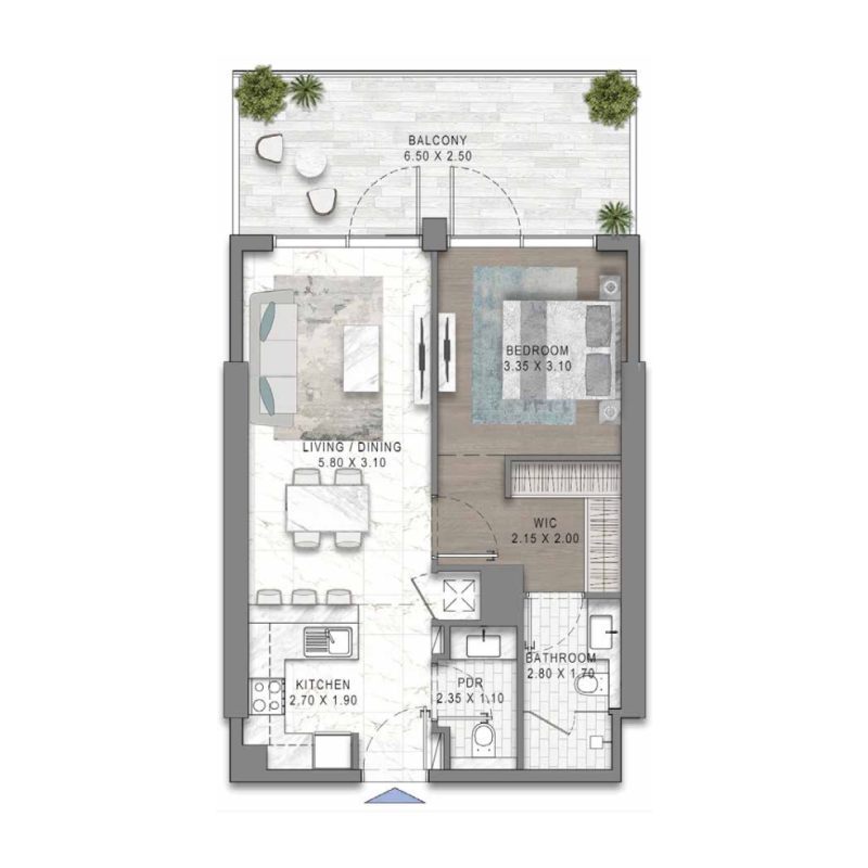1 bedroom in Damac Riverside Views