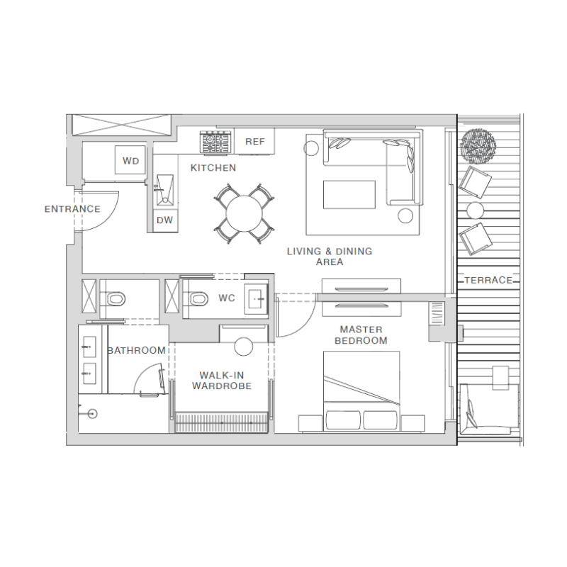 1 bedroom in Nobu Residences