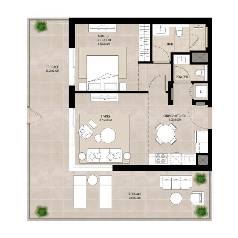 1 bedroom in Ellison