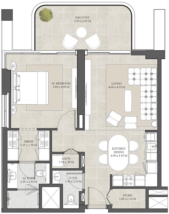 1 bedroom in Hyde Residences by City View