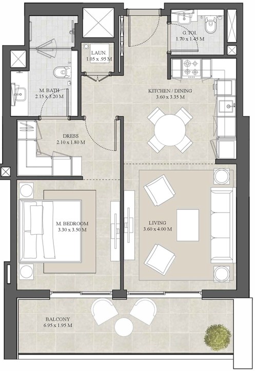 1 bedroom in Hyde Residences by City View