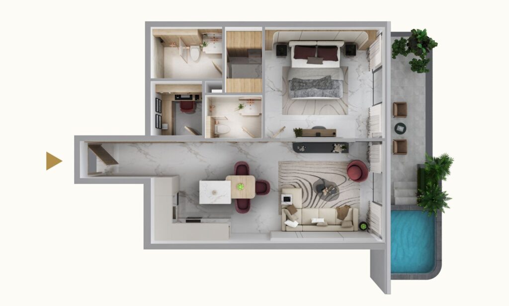 1 bedroom in Blossom 76
