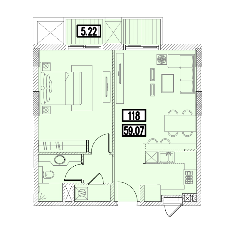 1 bedroom in Izzzi.LifeMINT