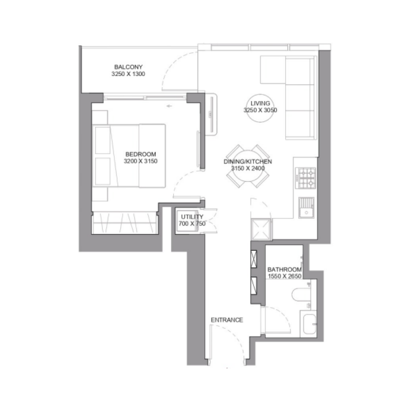 1 bedroom in Orbis