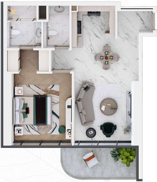 1 bedroom in Vega