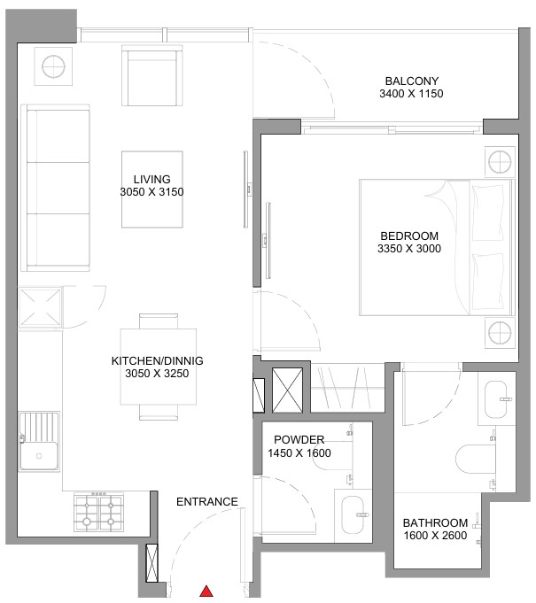 1 bedroom in Florine Beach Residences