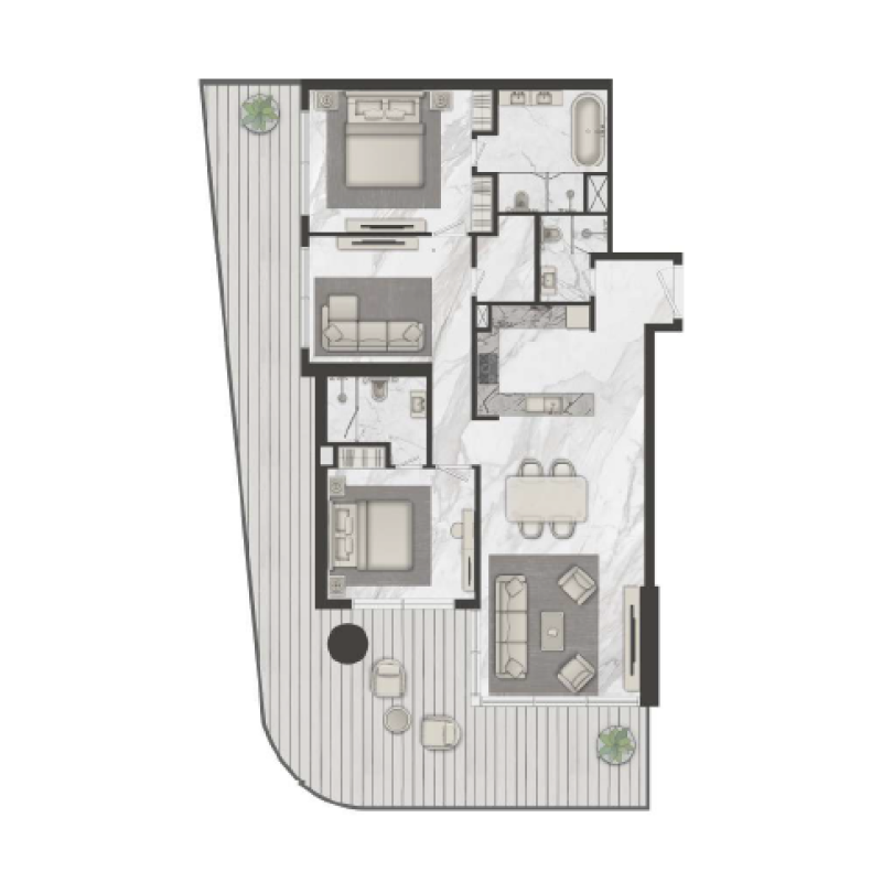 2 bedrooms in Terraces Marasi Drive
