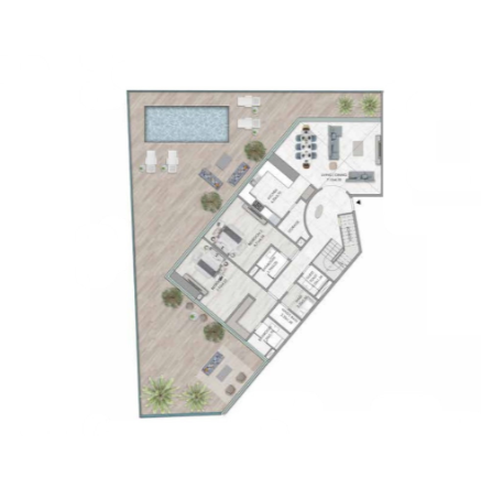 4 bedrooms in Habtoor Grand Residences
