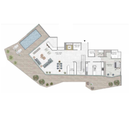 4 bedrooms in Habtoor Grand Residences