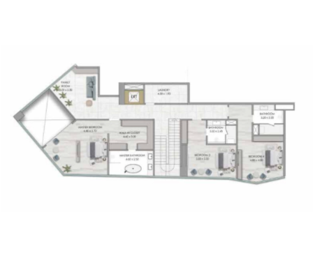 4 bedrooms in Habtoor Grand Residences