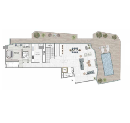 4 bedrooms in Habtoor Grand Residences