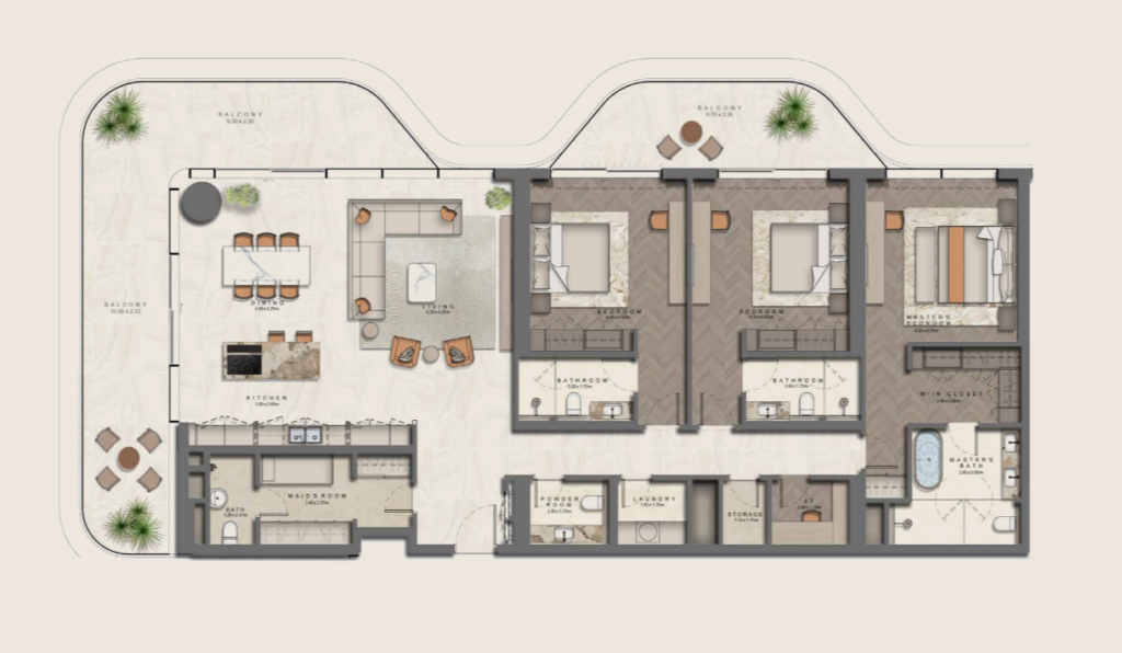 3 bedrooms in The Arthouse