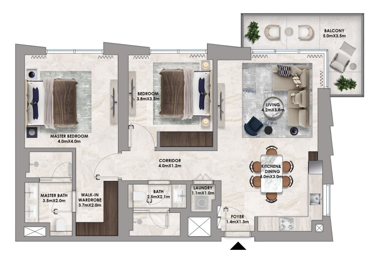 2 bedrooms in Address Residences Dubai Hills Estate
