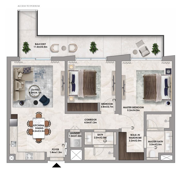 2 bedrooms in Address Residences Dubai Hills Estate