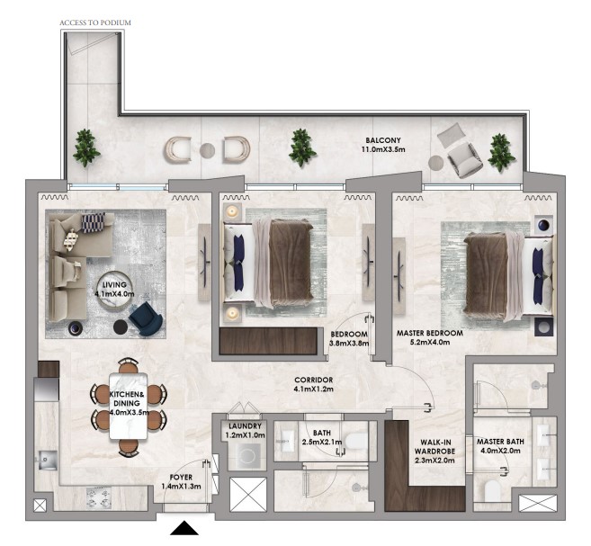 2 bedrooms in Address Residences Dubai Hills Estate