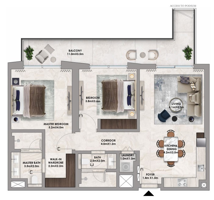 2 bedrooms in Address Residences Dubai Hills Estate