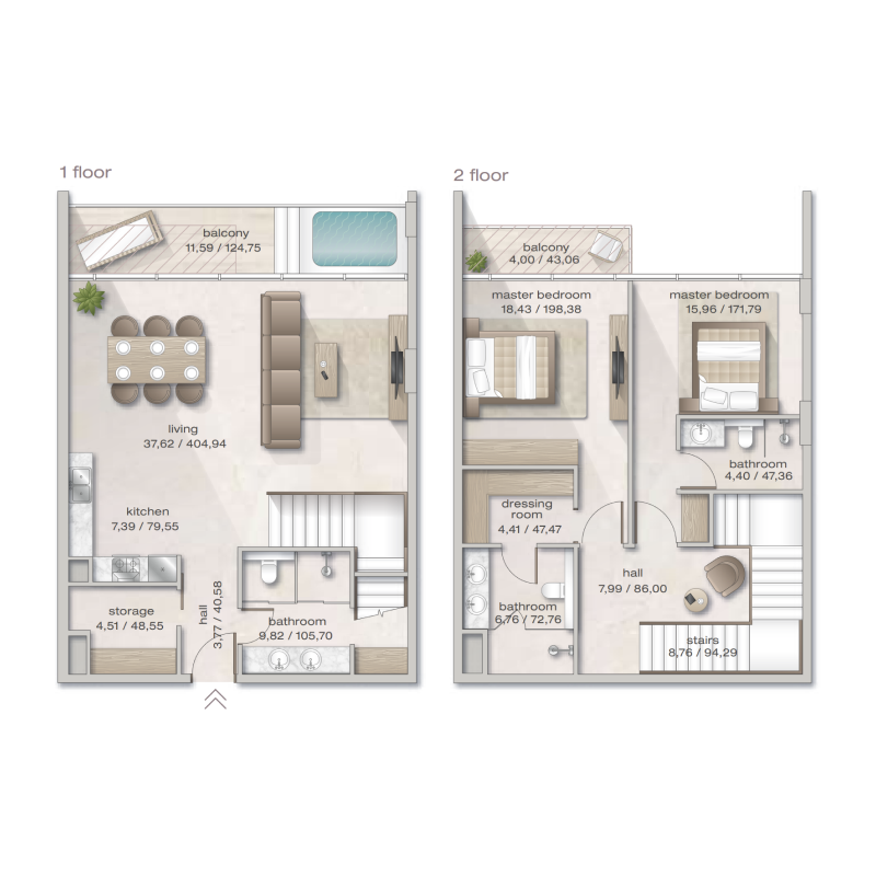 2 bedrooms in Zephyra Residences