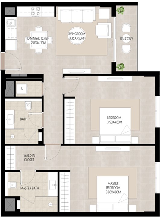 2 bedrooms in Berkshire Park
