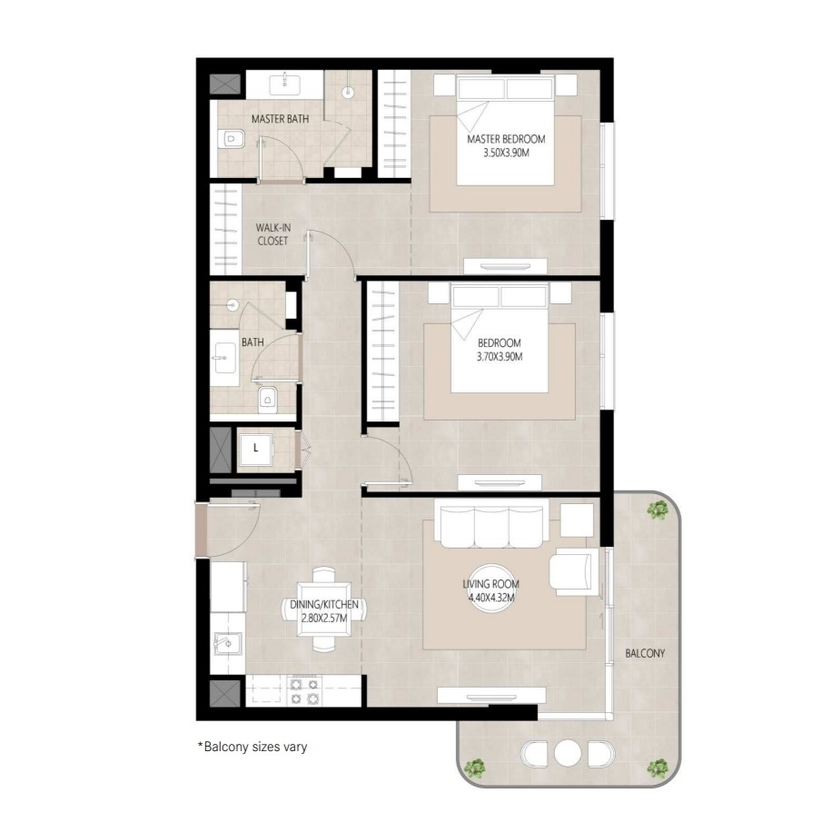2 bedrooms in Berkshire Park