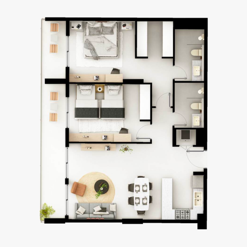 2 bedrooms in Viera Residences