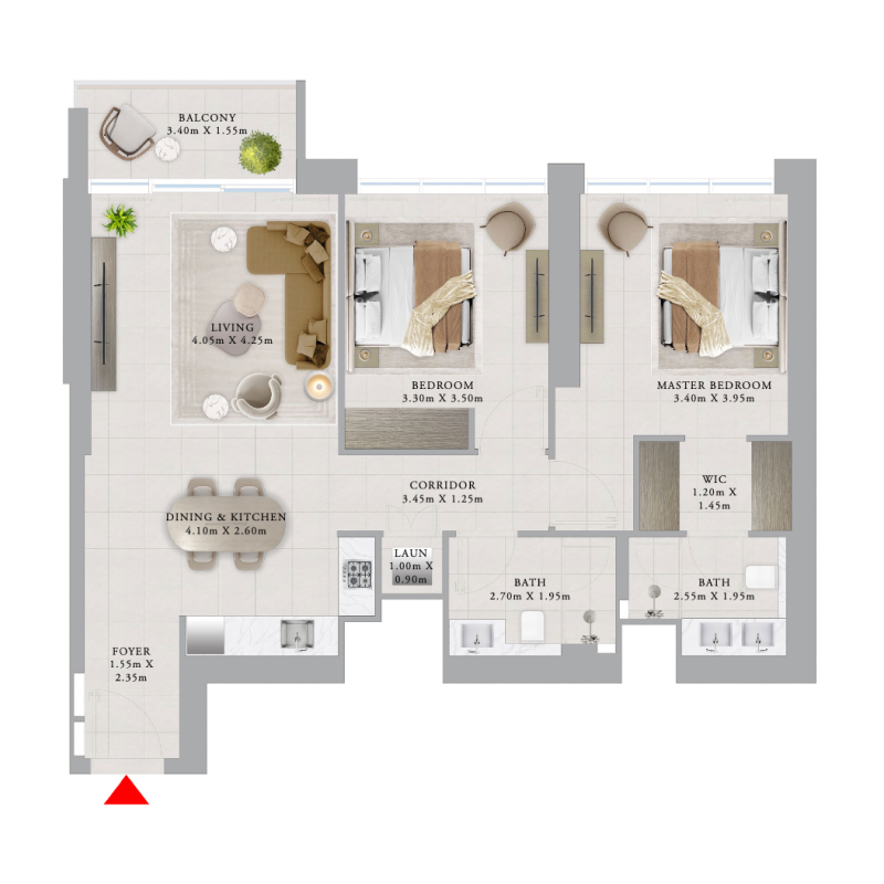 2 bedrooms in Valo