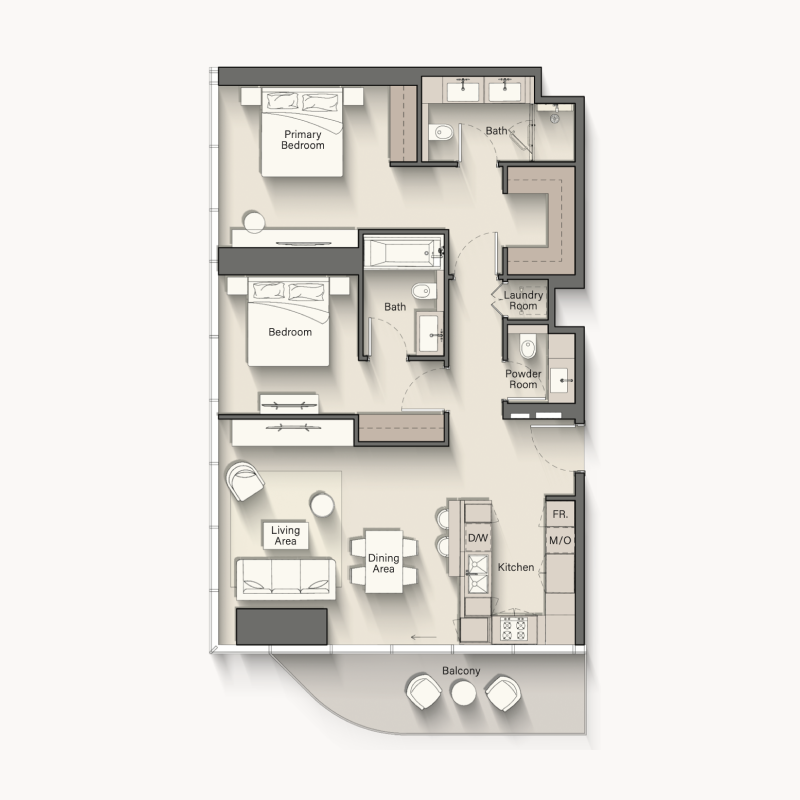 2 bedrooms in Claydon House
