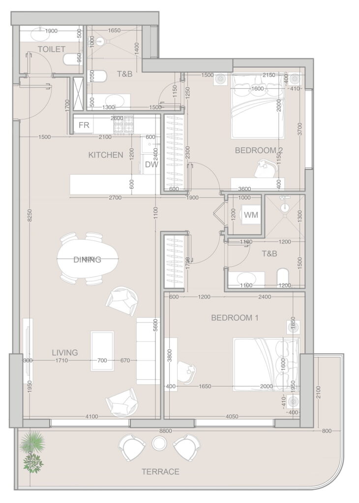 2 bedrooms in V1VID Residence
