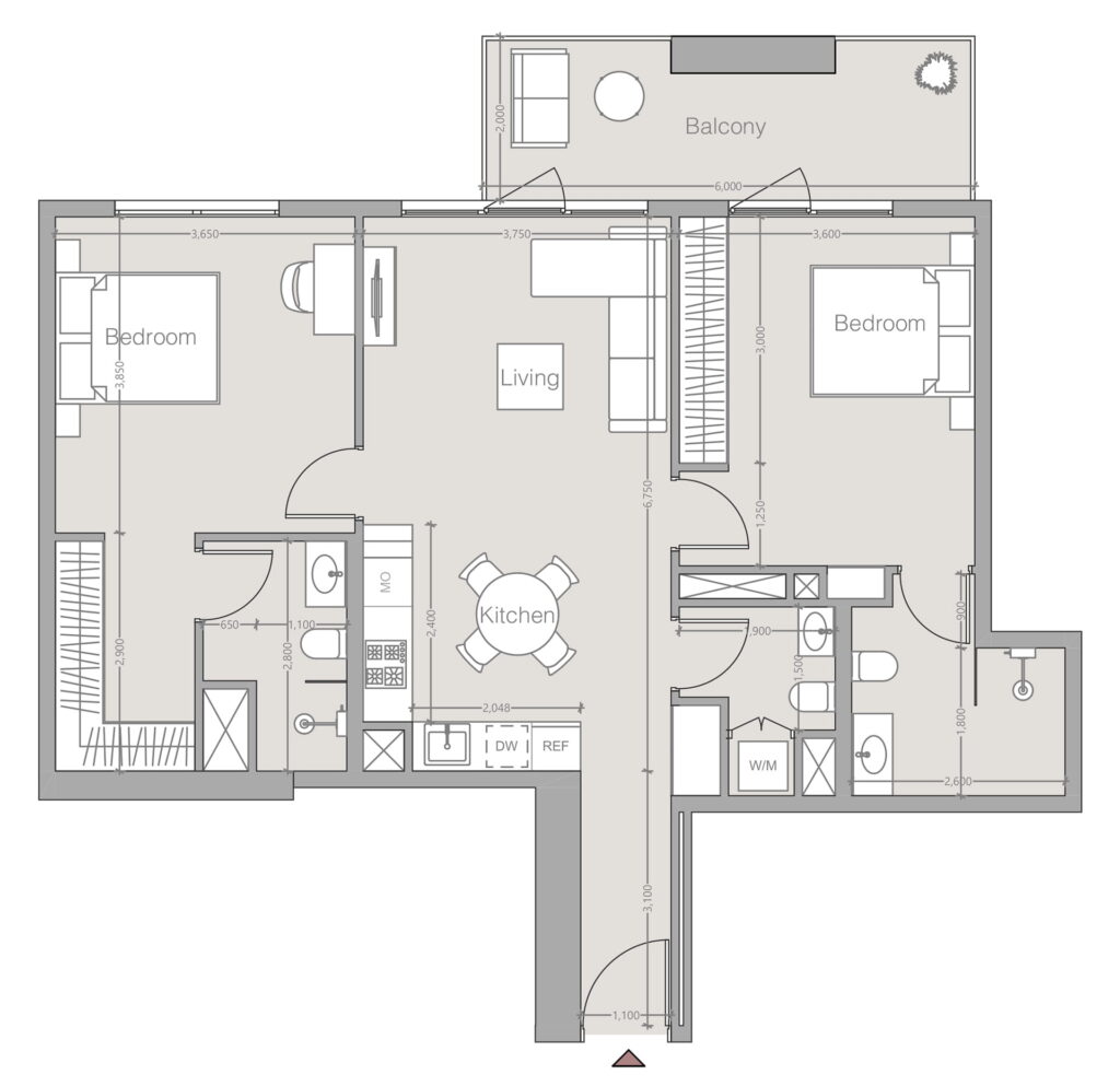 2 bedrooms in V1TER