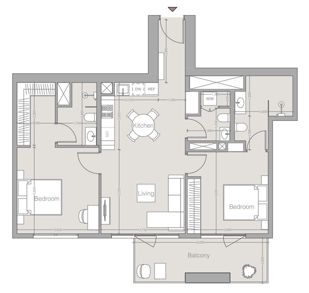 2 bedrooms in V1TER