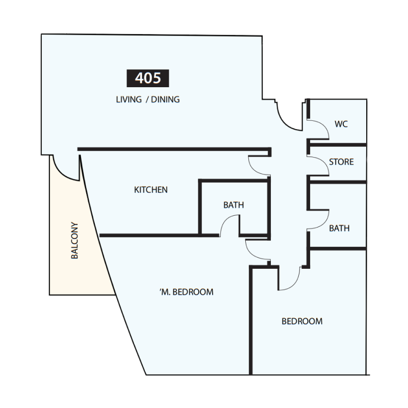 2 bedrooms в Paradise View 1