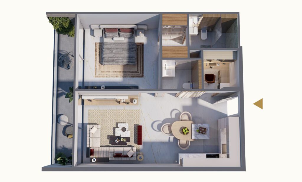 1 bedroom in Blossom 76