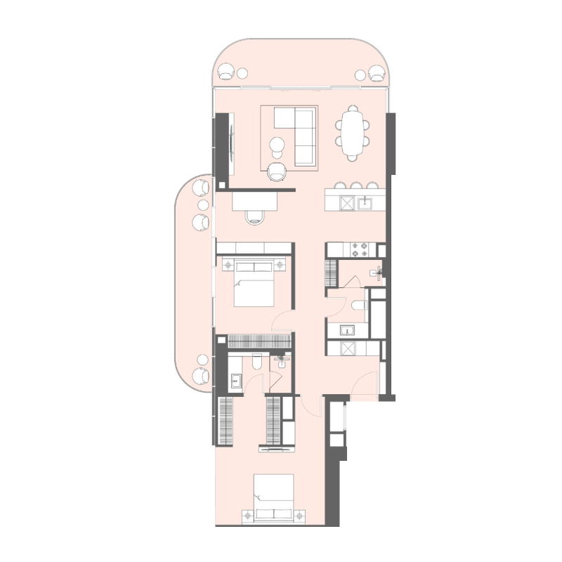 2 bedrooms in LIV Maritime