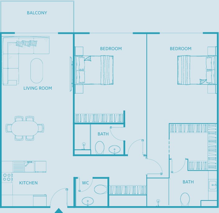 2 bedrooms in Luma22