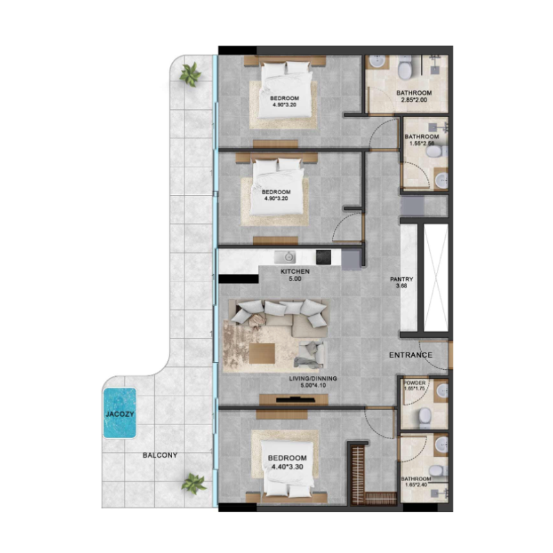 3 bedrooms in Alta by Meteora