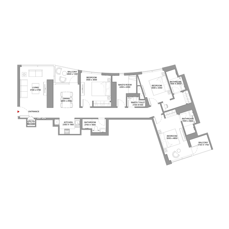 3 bedrooms in Skyscape Altius
