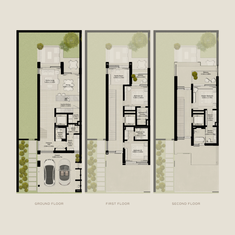 3 bedrooms in Nad Al Sheba Gardens