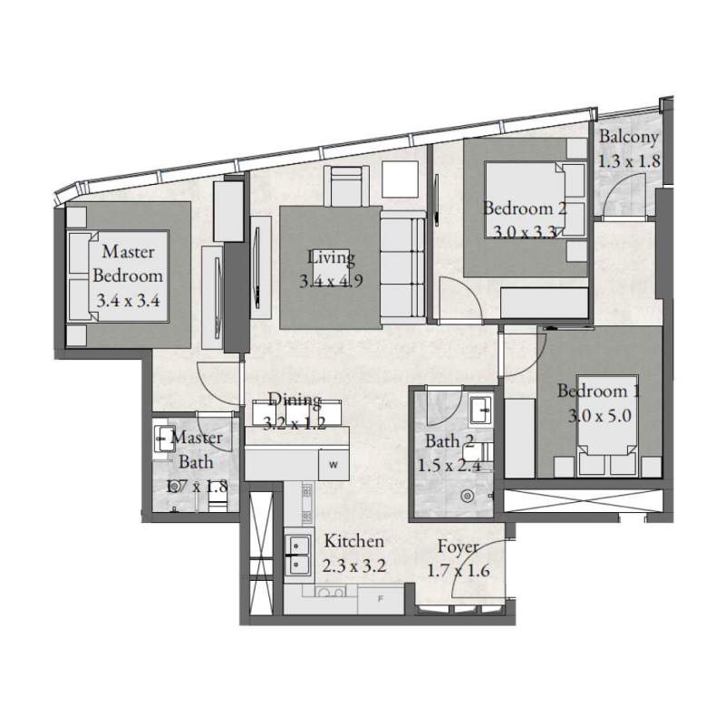 3 bedrooms in Radiant Boulevard