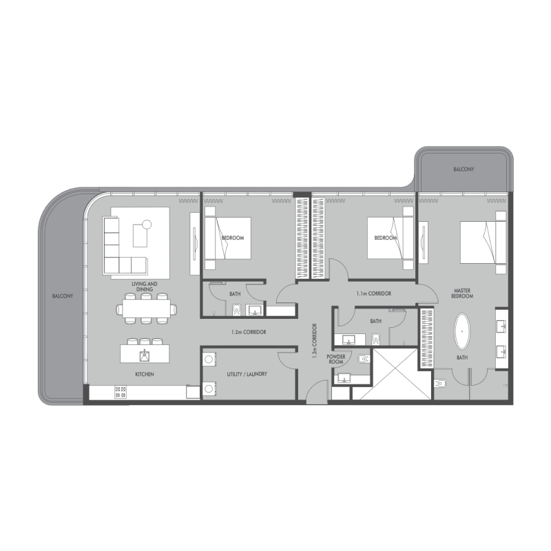 3 bedrooms in Seaside