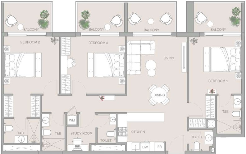 3 bedrooms in Essenl1fe