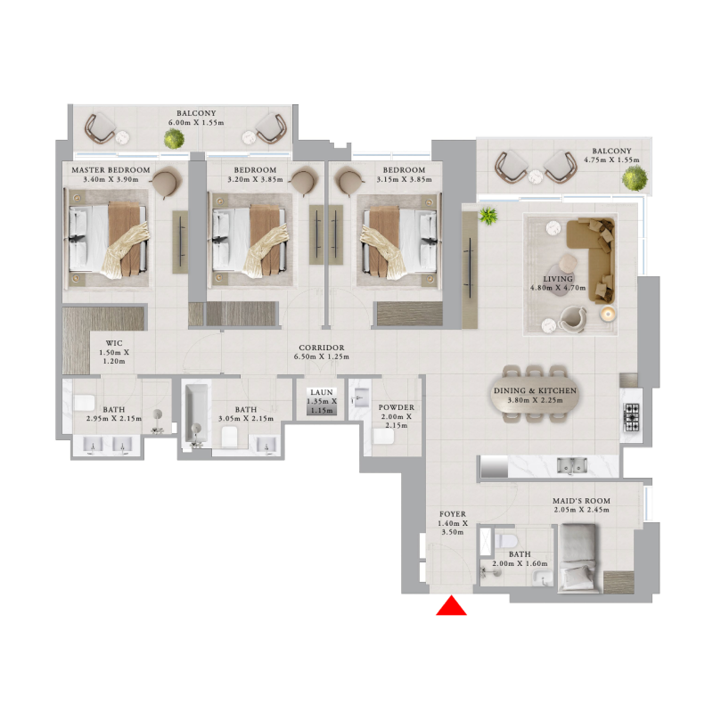 3 bedrooms in Valo